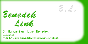 benedek link business card